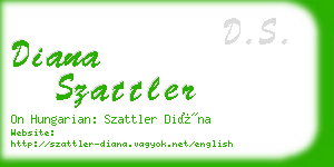 diana szattler business card